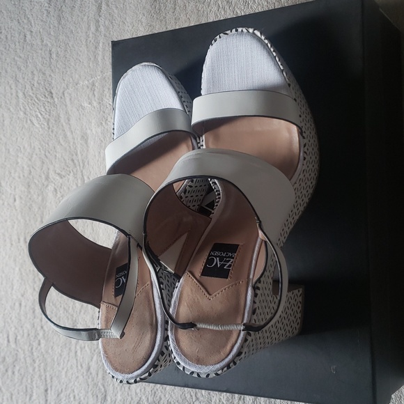 ZAC Zac Posen Virginia Block Platform Heel Slingback Sandals New In Box NWT - Picture 11 of 12